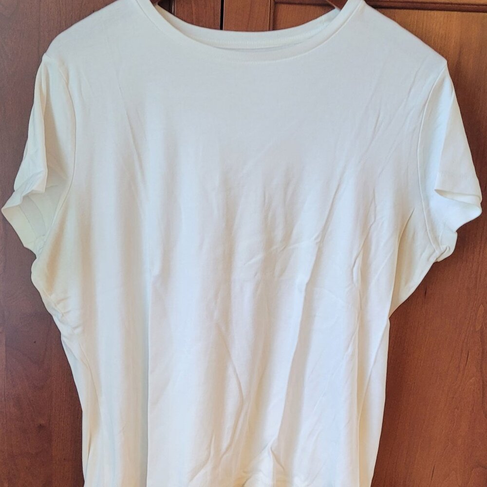 Soft White Cotton Tshirt